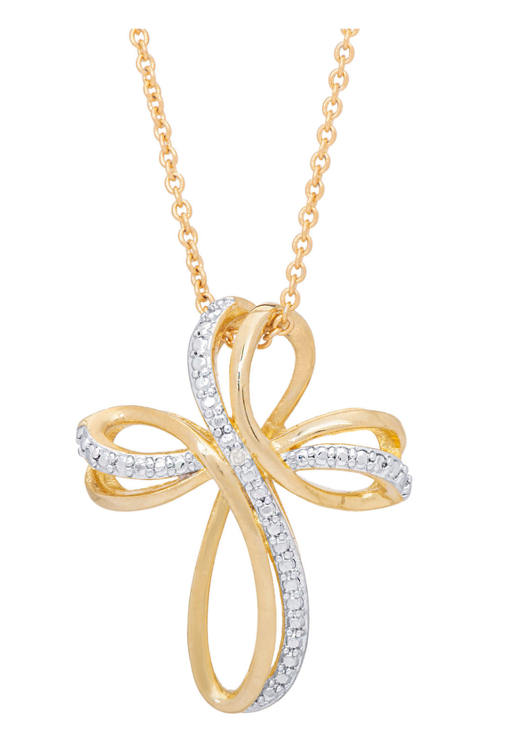 Ribbon Cross necklace