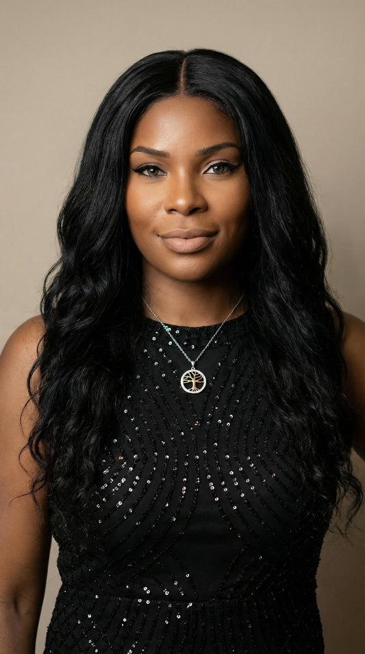 Family Tree Pendant Diamond Necklace